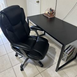 Office Chair and Desk