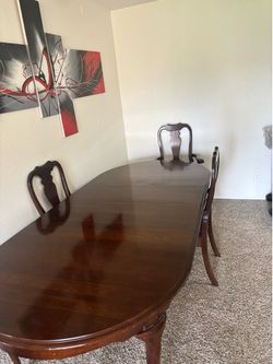 8ft cherry wood table