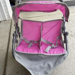 Double Doll Stroller