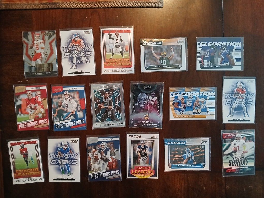 Football Inserts Cards 