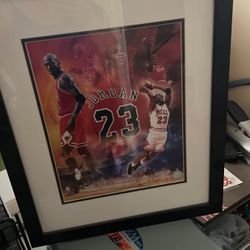 Framed Michael Jordan Poster