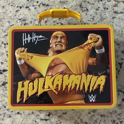 Hulk Hogan Hulk Hulkamaina WWE Metal Lunch Box School Tin Box Co Steel Box WWF  