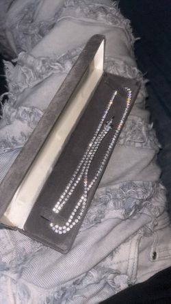 Moissanite tennis chain