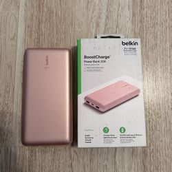Rose Gold Belkin Portable Charger 