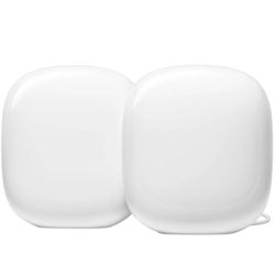 Google Nest Wifi Pro Wi-Fi 6E Router Mesh System - Snow (2-Pack) Brand new