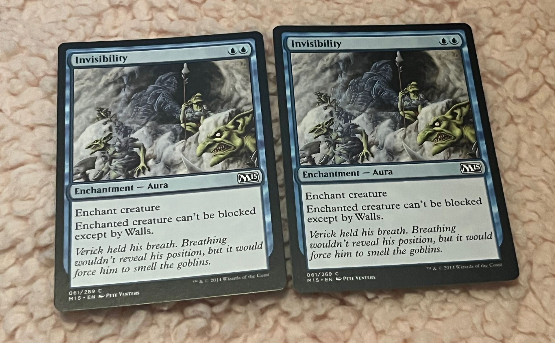 x2 Invisibility [Magic 2015] Magic MTG