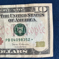 $10 Dollar with Star