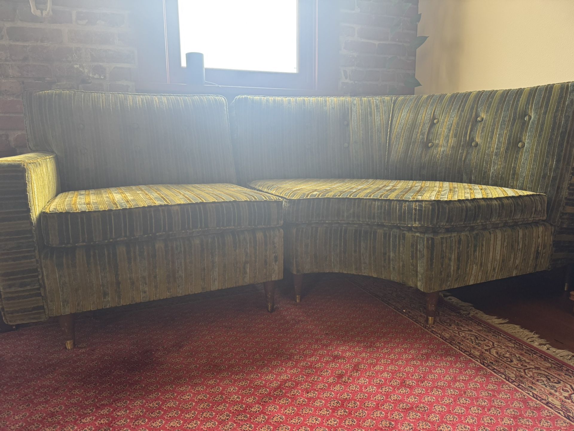 Vintage 70s 2-pc Couch