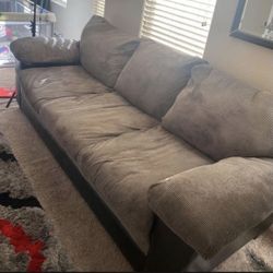 Gray & Black Comfy 2 Piece couches 