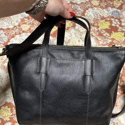 Fossil Leather Bag, Black