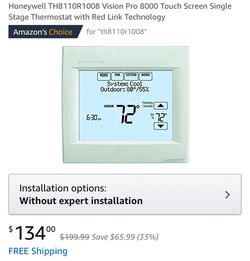 Honeywell TH8110R1008 Vision Pro 8000 Thermostat