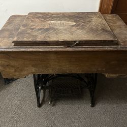 Vintage New Home Sewing Machine Table