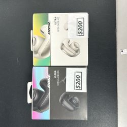 Bose Ultra Open Earbuds – Black & White (Brand New)