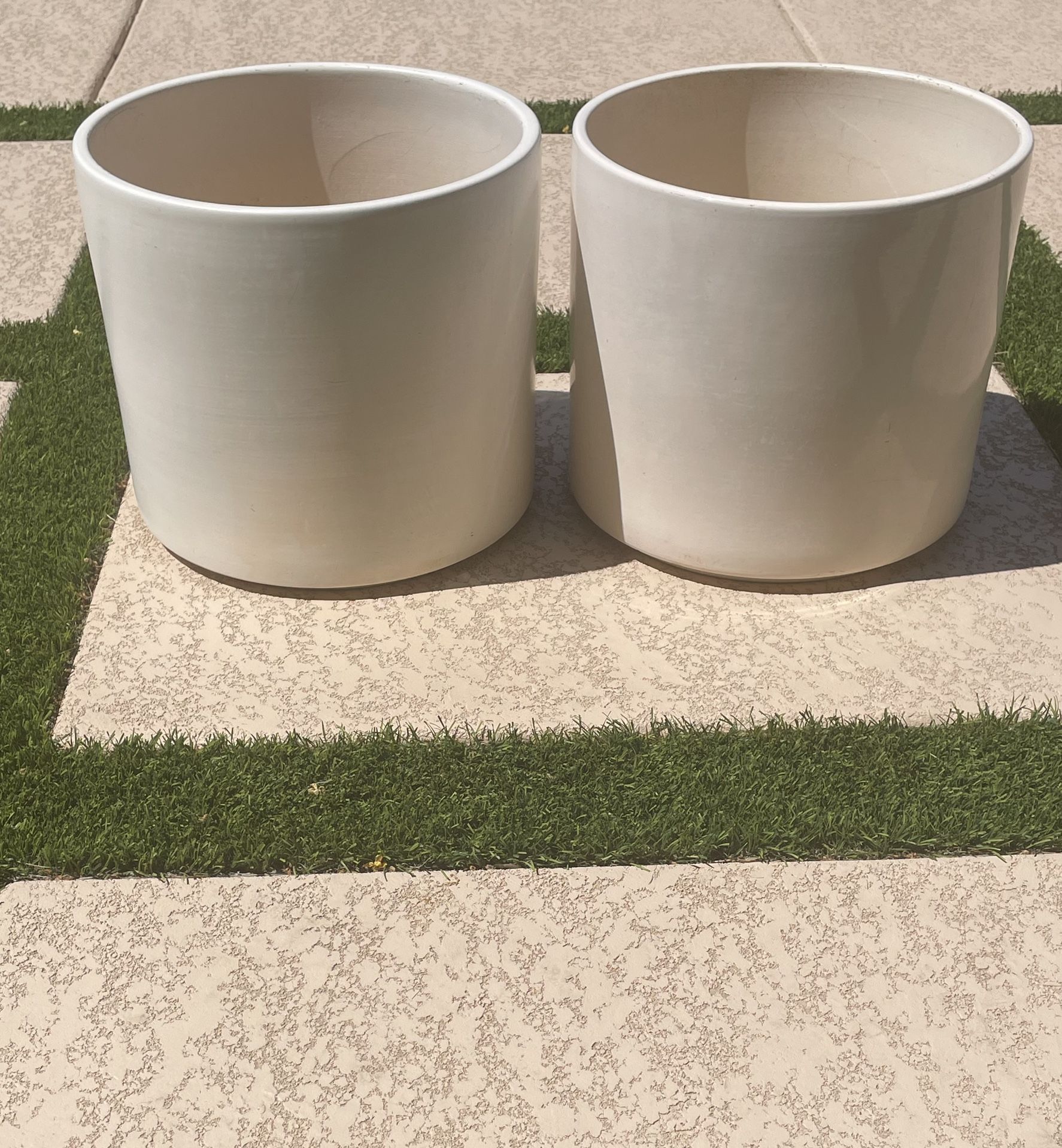 Two AC 16 Gainey Flower Pots Mid Century
