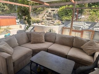 Large, comfortable L shaped couch