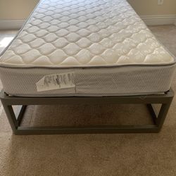 Twin Mattress And Bed Frame 