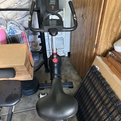 Exercise Bike, DMASUN Classic Brake Pad Stationary Bike for Home with 300 LBS Capacity, Indoor Bike with Comfortable Seat Cushion, Digital Display wit