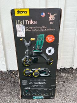 NEW Doona Liki Trike S5 Deluxe – Racing Green – Foldable Premium Toddler Trike – In Box