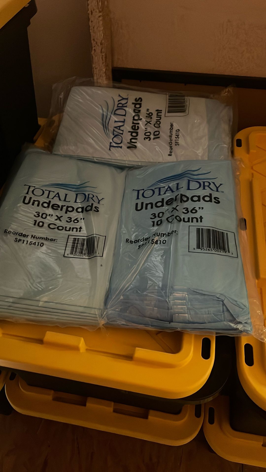Total Dry Under Pads New