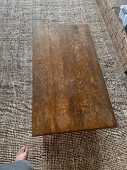 Nice wood coffee table needs new home