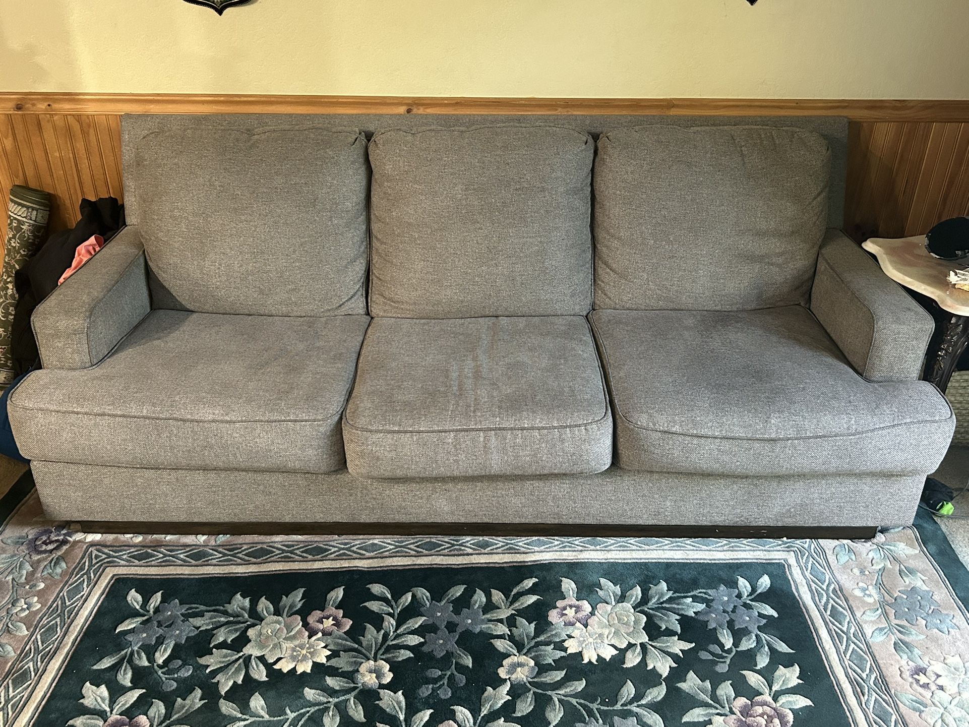 Grey Couch with Pillows