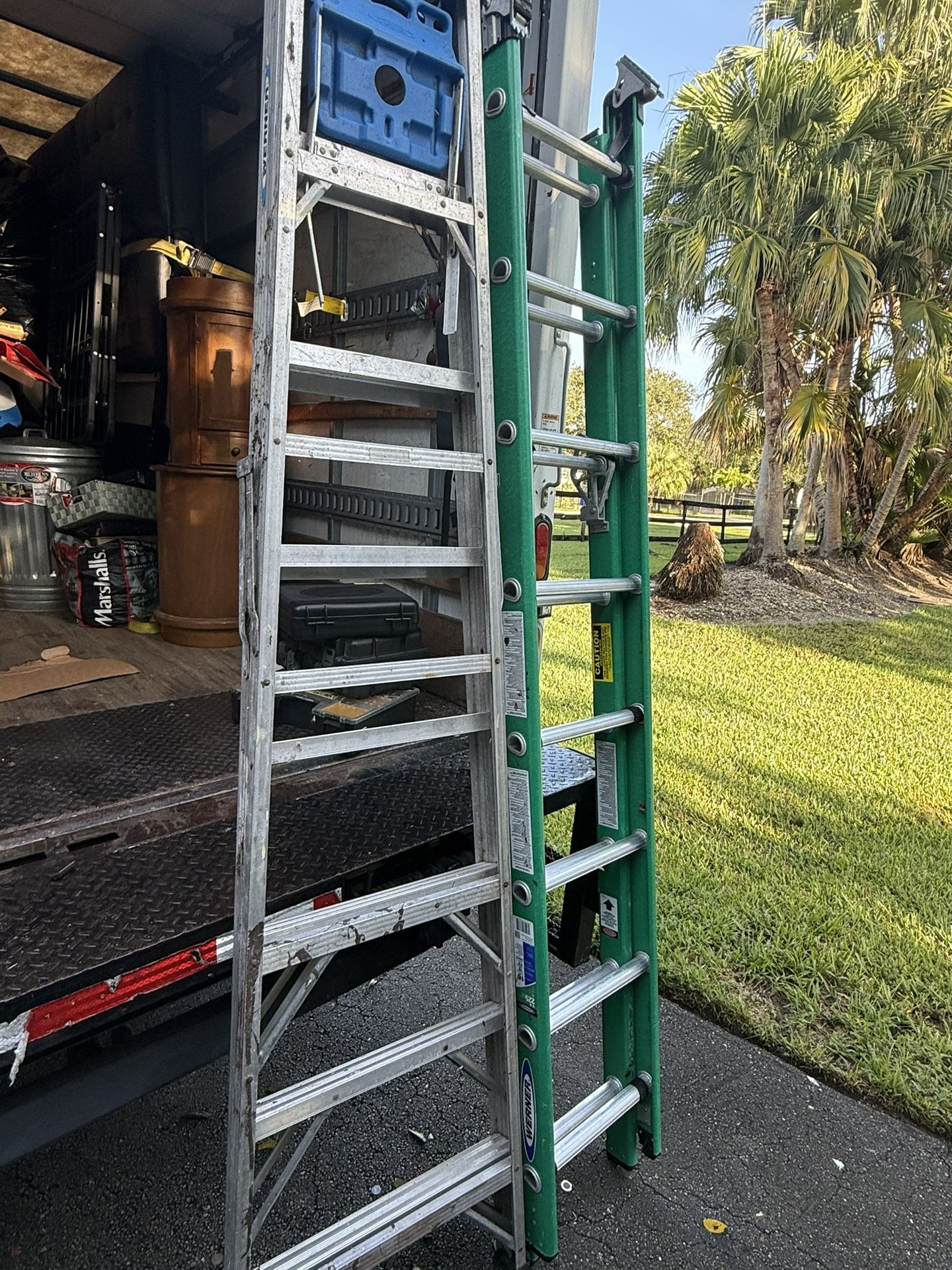 2 Ladders / Werner Green Ladder 16’ $150