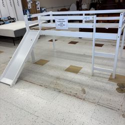 Twin Loft Bed w/Slide
