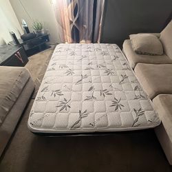 Queen Size Box Frame And Mattress 