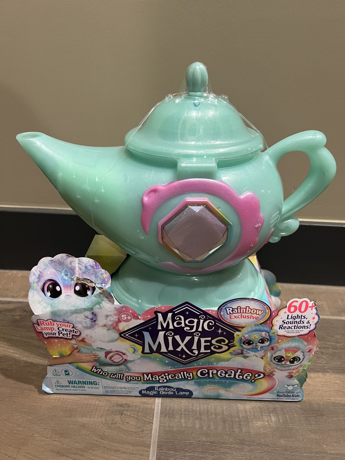 Magic Mixies Magic Genie Lamp with Interactive 8 inch Rainbow Magic Plush