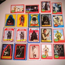 1977+1980 Vintage Star Wars Trading Cards & Stickers Great Shape 