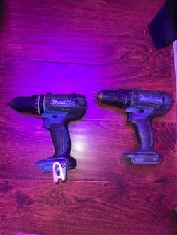 Makita hammer drills two of them will sell singly