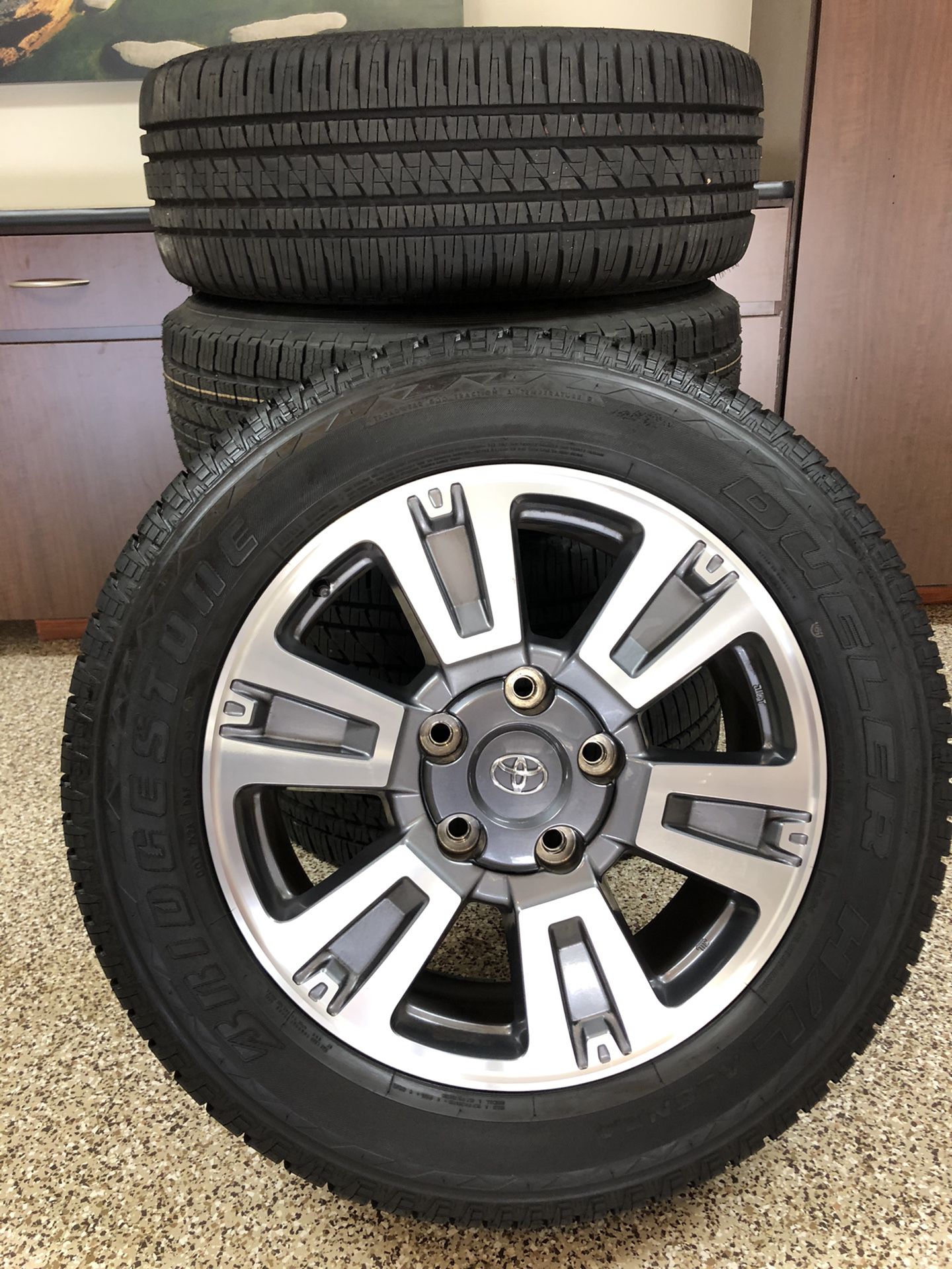 20” Toyota Tundra Chrome/Charcoal Rims & Tires