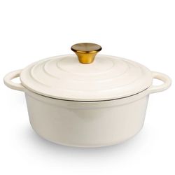 Enameled Cast Iron Dutch Oven 2.8QT