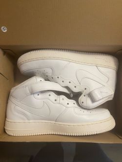 Nike Men's Air Force 1 '07 Mid White - Size 9 (NO BOX, NO LACES, ONE DUBRAE)