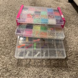 Babes Kit W/Organizer-90%Full-Great For Crafts,jewelry&Bracelet Making