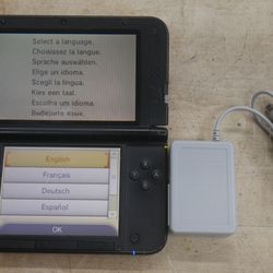 Nintendo 3DS XL Red Console  - Tested! W Charger Stylus  used. factory reset was done.