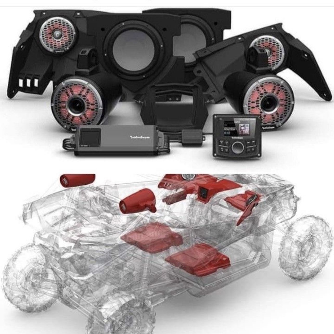 Friday-Saturday Súper Sale. Rockford Fosgate Stage 6 Audio For Can Am Maverick X3 & Polaris Rzr (WE..Finance..