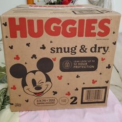 Huggies Snug and Dry Size 2 Diapers