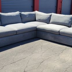 Crate & Barrel Deep L-Shape Sectional Couch