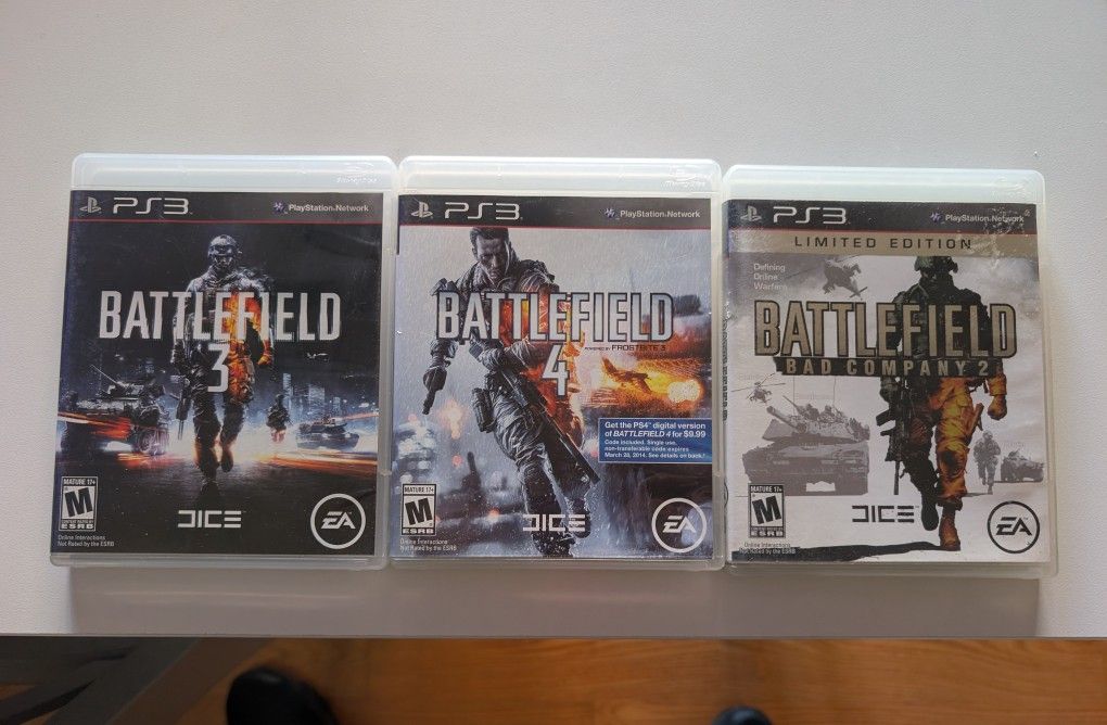 Lot Of PS3 Battlefield Games