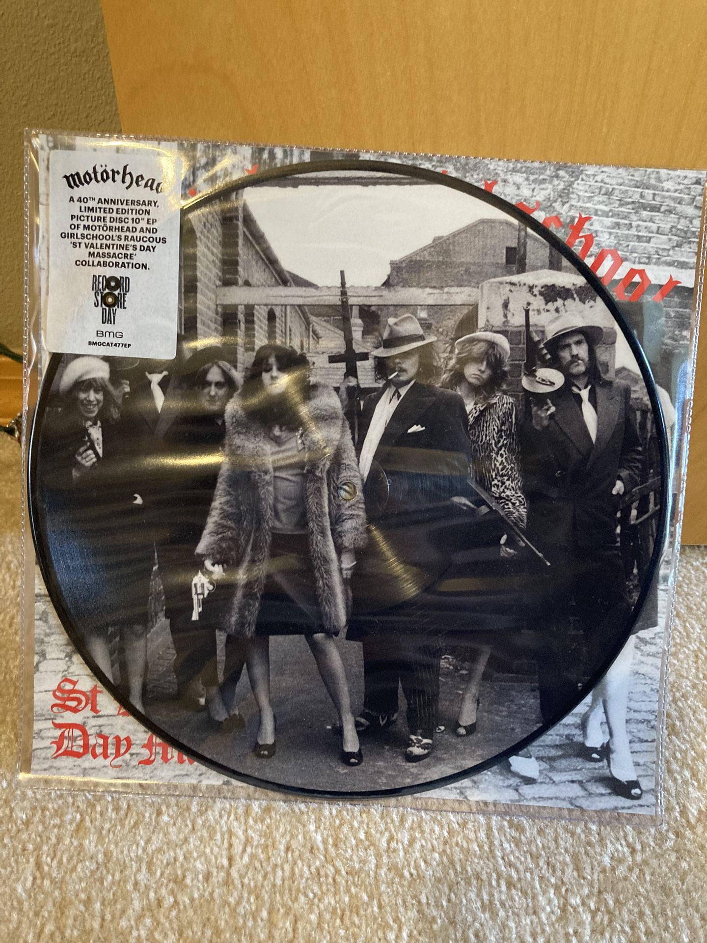 MOTORHEAD & GIRLSCHOOL 10" St Valentines Day EP. RECORD STORED DAY 2021 Pic Disc