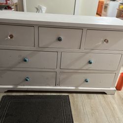 White Wooden Dresser 