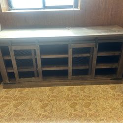 Industrial Style Wooden Entertainment Center