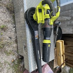 2 Electric Leaf Blowers 