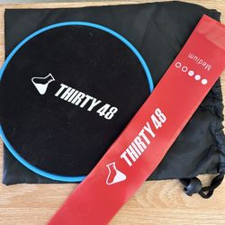 Gliding Disc Core Slider (1)& Exercise Resistant Band Medium Size (1)
