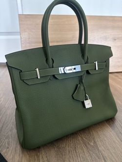 Inspired Olive Togo Birkin