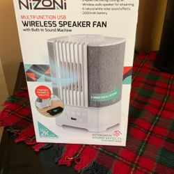Wireless Speaker Fan By Nizoni
