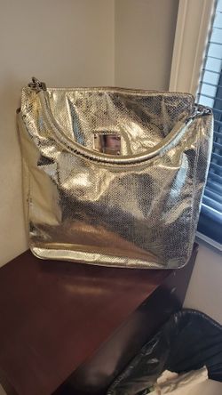Jill Stuart Gold Leather Bag