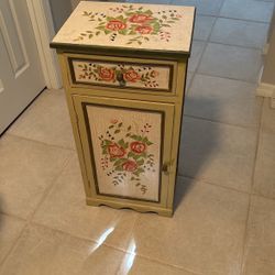 Hand Painted Side Table 