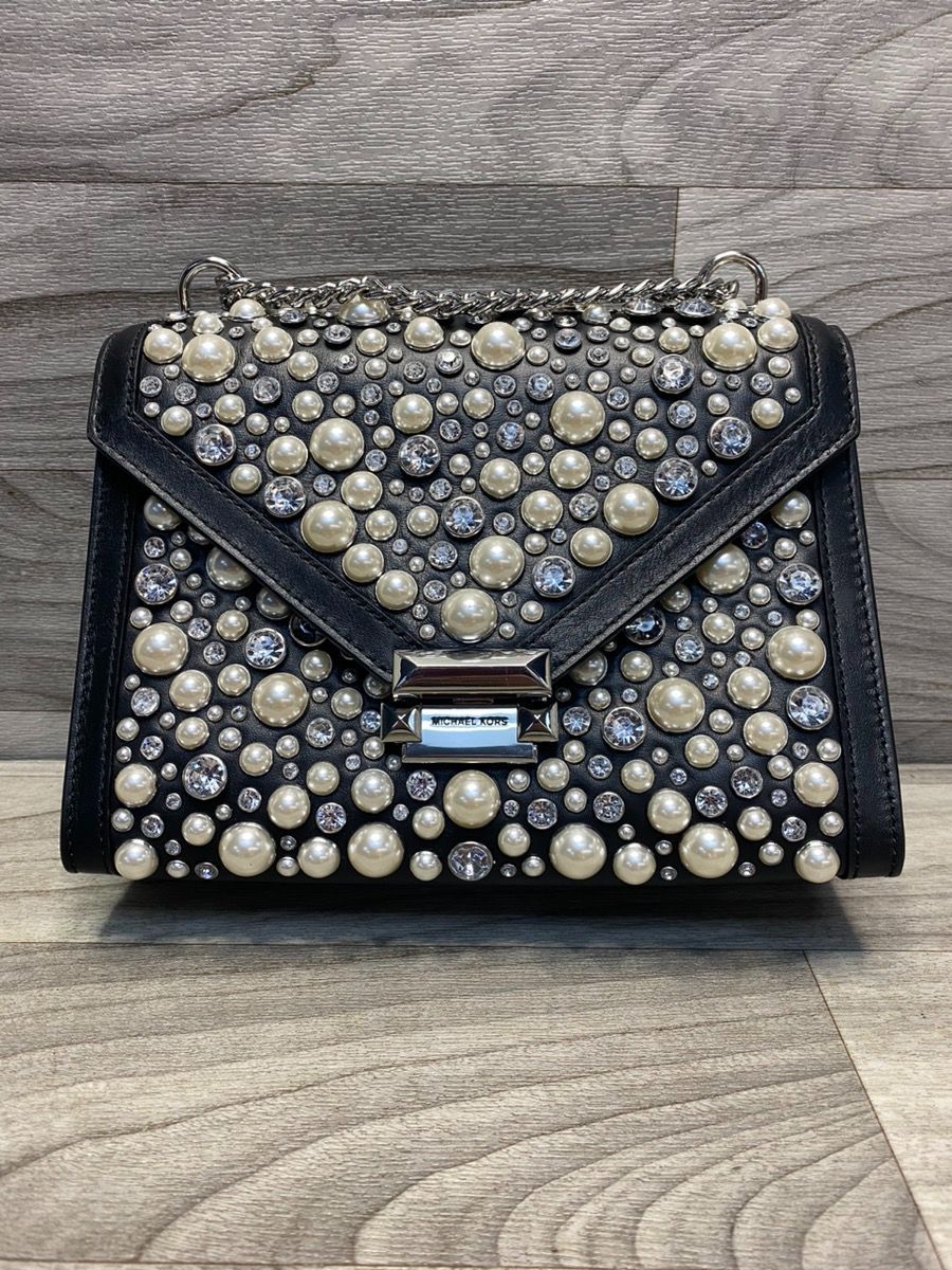 Michael Kors Limited Edition Pearl Crystal Shoulder Bag (A1D019277)
